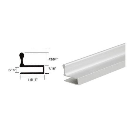 CRL Satin Anodized Aluminum Glass Door Edge Pull Extrusion - D644A