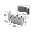 CRL Left Hand 135 Degree Prima Hinge with U-Clamp