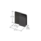 CRL Matte Black Beveled Door Stop for 1/2" Glass - DS12BEV1MBL
