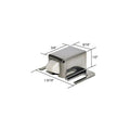 CRL Brushed Stainless Finish Shower Door Catch with Nylon Tip - M6014