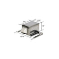 CRL Brushed Stainless Finish Shower Door Catch with Nylon Tip [25 Pack] - M6014B