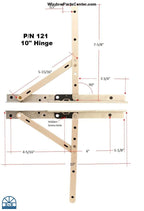 121 Amesbury Truth Adjustable Hinge Track Kit - 10 And 14 Inch Style / Standard Casement Window