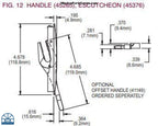129 Amesbury Truth Mirage Lever Lock & Escutcheon Kit