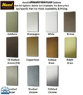 Hurd Part Finish Colors