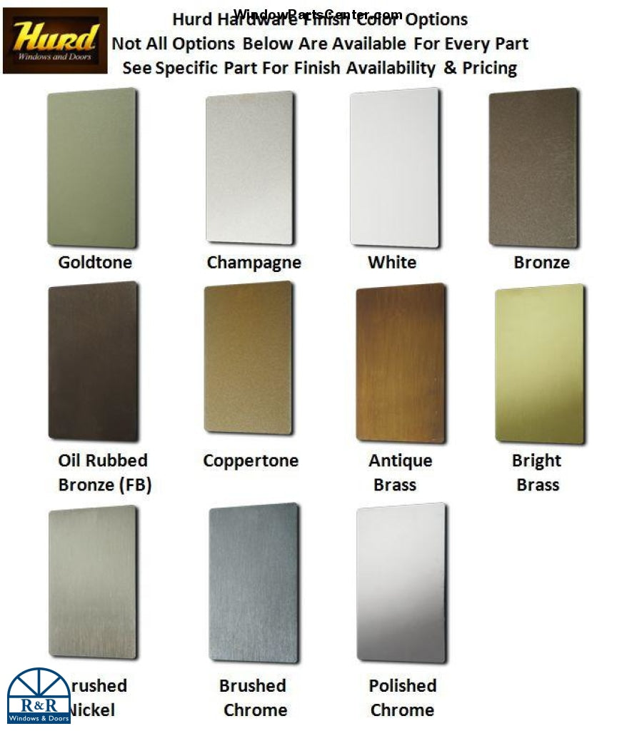 Hurd Part Finish Colors