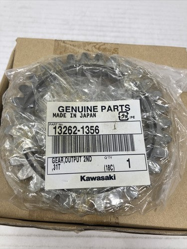 KAWASAKI NINJA ZX10 GEAR,OUTPUT 2ND,31T 13262-1356 NEW OEM