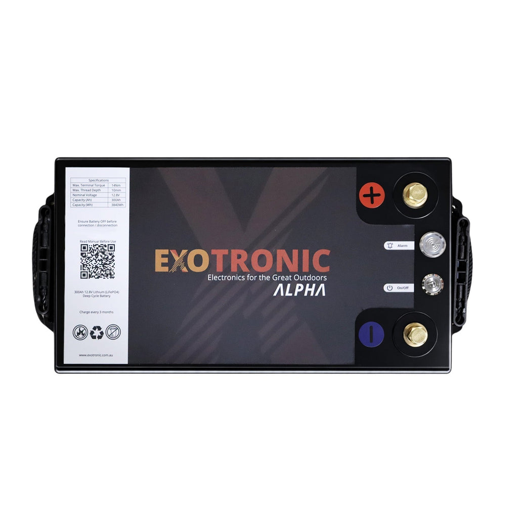 Exotronic 12V 300Ah Alpha IP67 Smart Bluetooth Lithium Battery