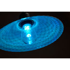 Satco 80-2843 8-Inch Textured Black Metal Dark Sky Shade for Patio String Lights