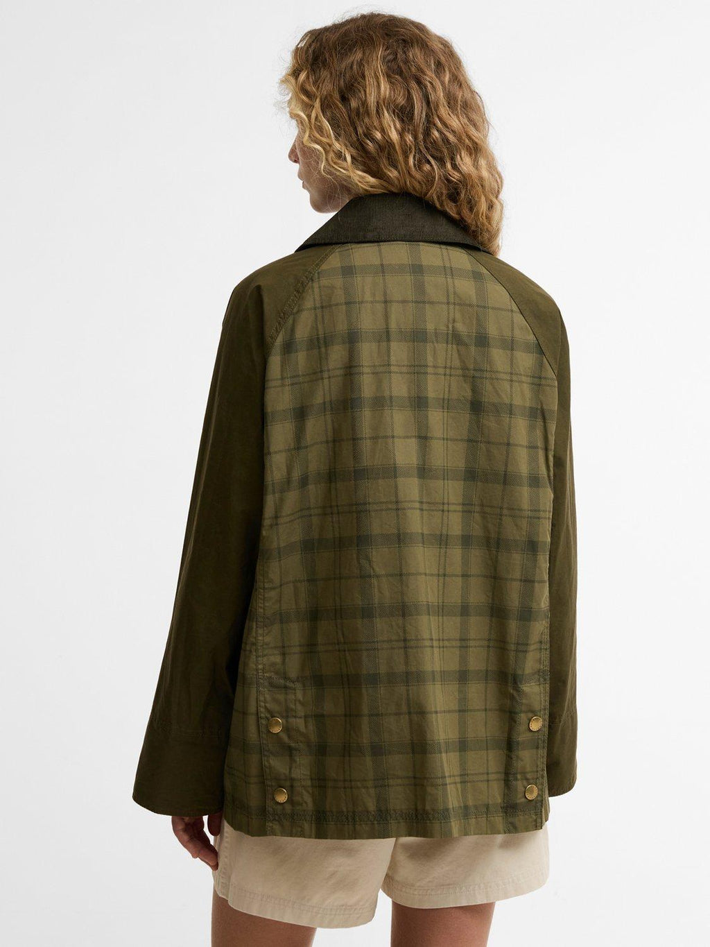 Barbour Icons Modern Beadnell Tartan Women's Casual Jacket Green/Multi UK 10