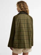 Barbour Icons Modern Beadnell Tartan Women's Casual Jacket Green/Multi UK 10