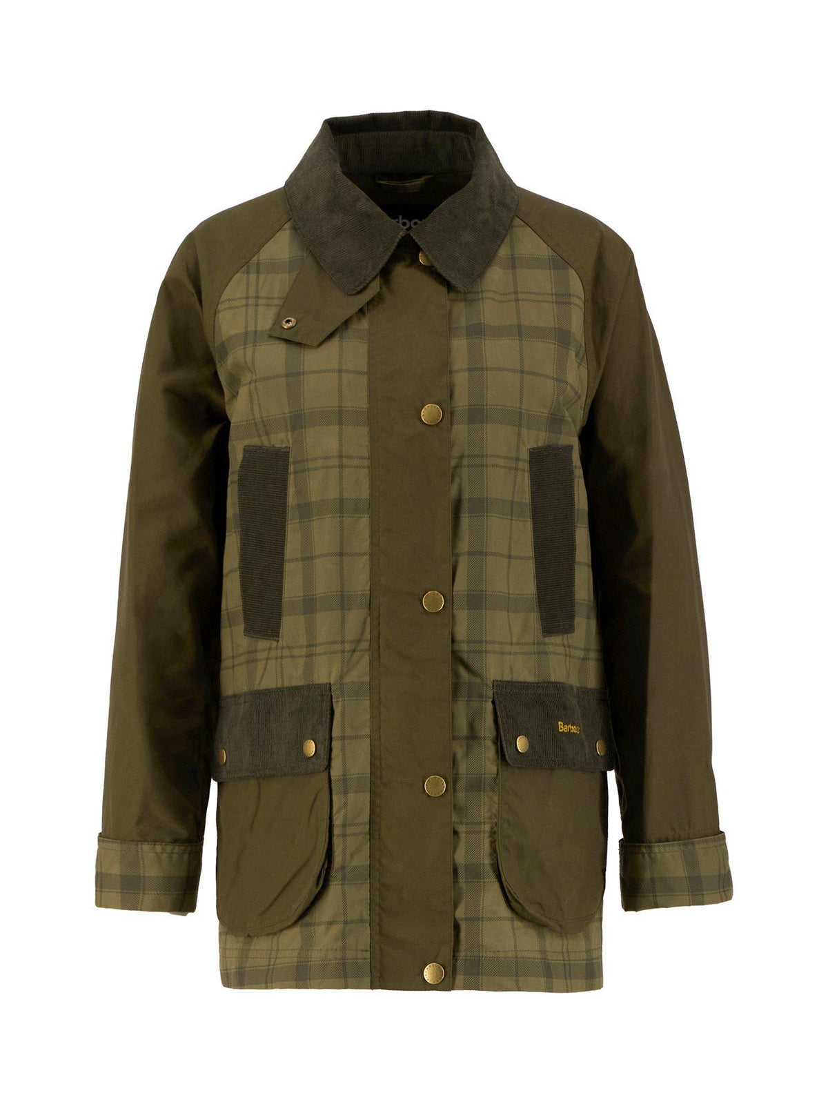 Barbour Icons Modern Beadnell Tartan Women's Casual Jacket Green/Multi UK 10