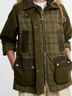 Barbour Icons Modern Beadnell Tartan Women's Casual Jacket Green/Multi UK 10