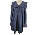 Barbour Tisbury LDR1019 Cotton Lace Collar A-Line Mini Dress - UK 10 - Navy