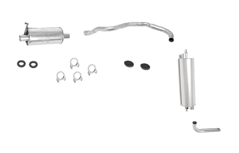1990-1993 Volvo 240 Wagon Models 2.3L Muffler Exhaust System