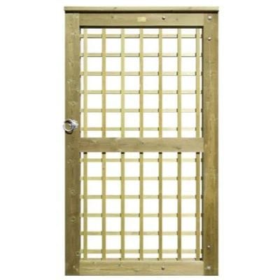 Square Trellis Gate (Right Hand Hanging) Inc Fittings - 1.78m x 1m