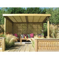Retreat Garden Shelter with Venetian Panel Roof Covering