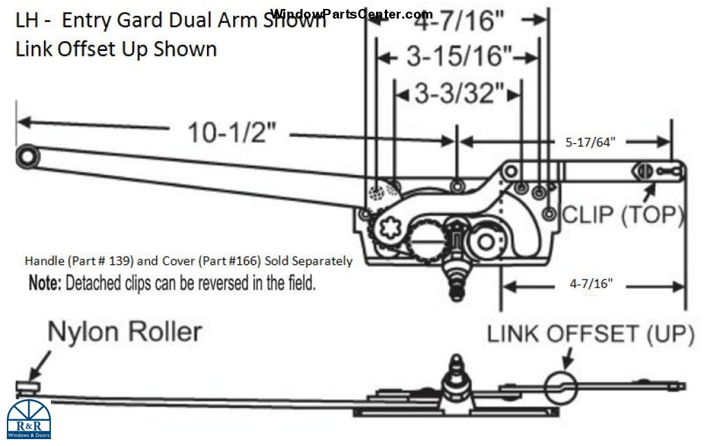 152 Casement Operator EntryGard Dual Arm 15 Series