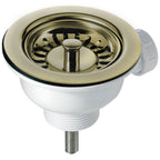 Astini Hampton 150 1.5 Bowl White Ceramic Undermount Kitchen Sink with Waste