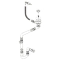 1.0 Bowl Stainless & Granite Sink Waste, Round Overflow & Plumbing Kit