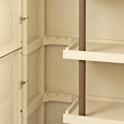 Large Plastic Storage Cupboard w/ Shelving