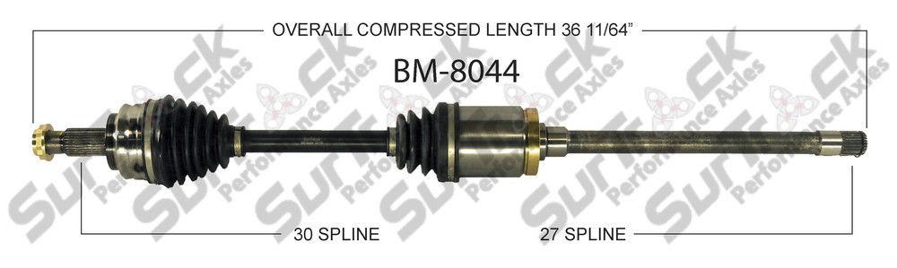 Front Right Complete CV Drive Axle Shaft Fits For BMW X3 2004-2010