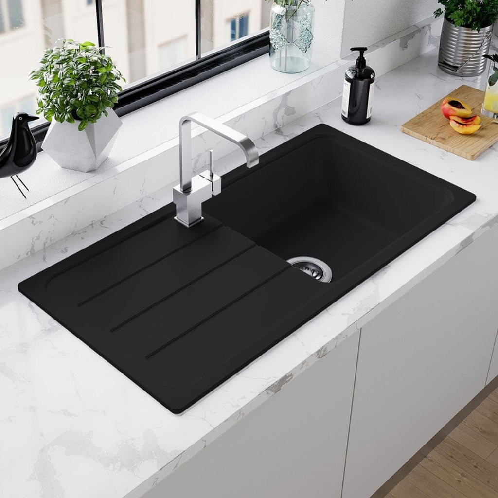 Astini Elmo 100L 1.0 Bowl Granite Reversible Kitchen Sink & Waste