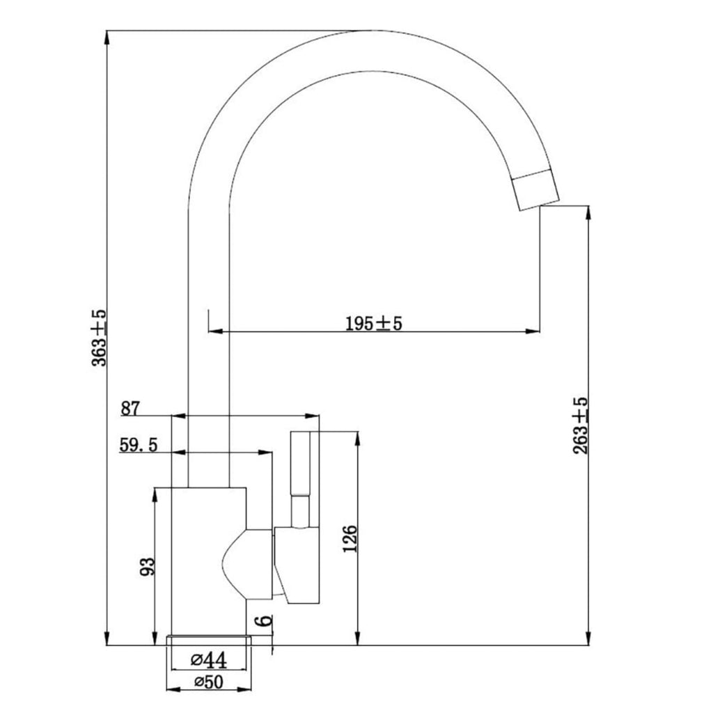Astini Echo Single Lever Kitchen Sink Mixer Tap