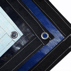 16 mil Poly Tarp — Extra Heavy Duty, Blue/White or Black/White, 120+ Sizes