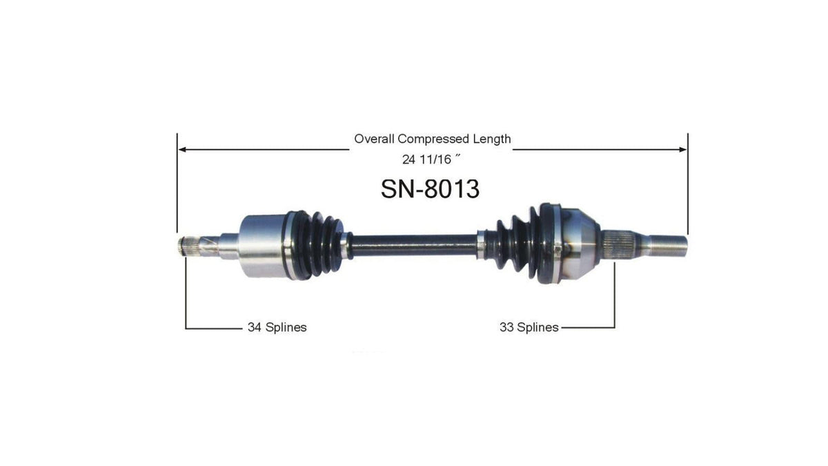 CV Drive Axle Shaft Fits Saturn Vue 2002-05 Front Drive side