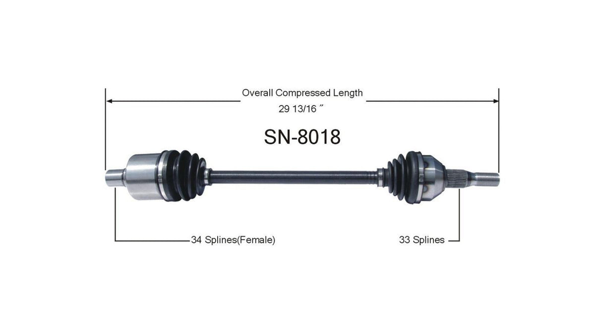 CV Drive Axle Shaft Fits Saturn Vue 2002-05 Front Passenger Side