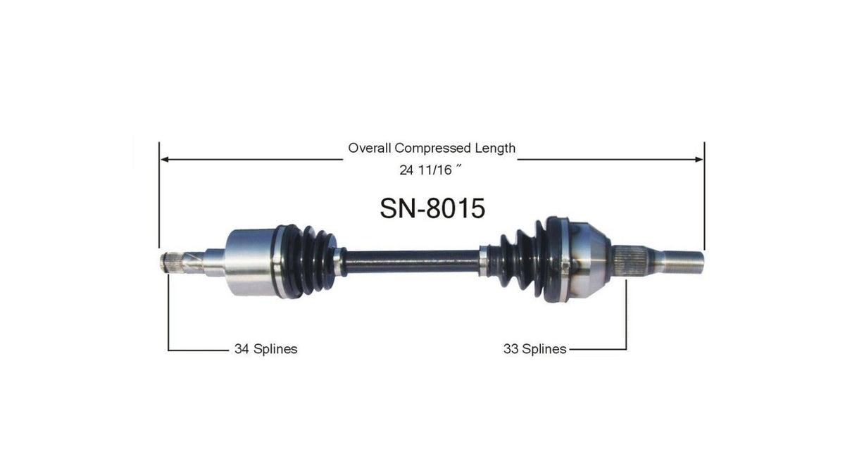 CV Drive Axle Shaft Fits Saturn Vue 2002-07 Front Driver Side