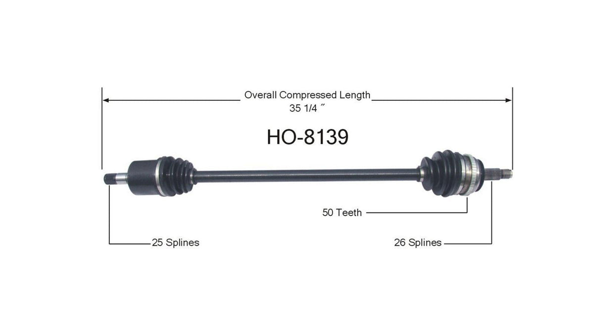 Driver Side Axle Will Fit Acura EL Fits Honda Civic 2001-05