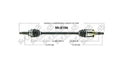 CV Axle Rear Left or Right Talon 95-98