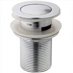 iBathUK Nexel Pop Up Slotted Bathroom Sink Waste Click Clack Plug, Modern Bathroom Basin Waste and Trap, Chrome