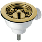 Astini Hampton 50 0.5 Bowl White Ceramic Undermount Kitchen Sink with Waste