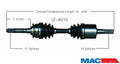SurTrack IZ-8010 CV Axle Shaft - , Front Right Isuzu Vehicross 99-01