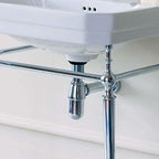 VeeBath Basin Chrome Bottle Trap Waste, Adjustable Height, 1¼" Connection