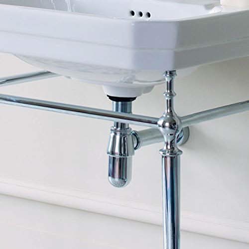 VeeBath Basin Chrome Bottle Trap Waste, Adjustable Height, 1¼" Connection