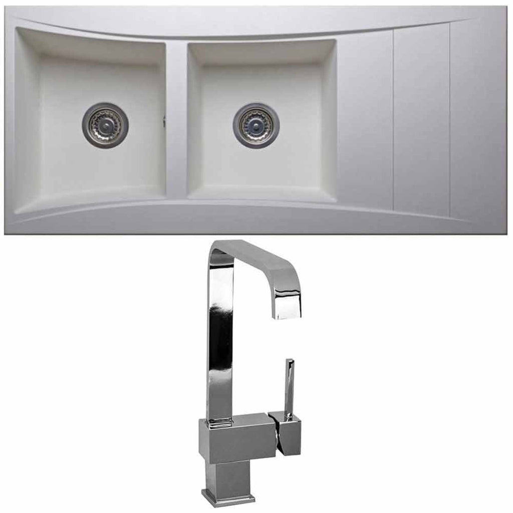 Astini Xeron 2.0 Bowl SMC Synthetic Reversible Kitchen Sink with Waste & Tap
