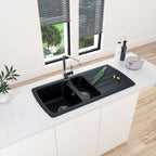 Astini Harrison 1.5 Bowl Composite Synthetic Kitchen Sink & Waste
