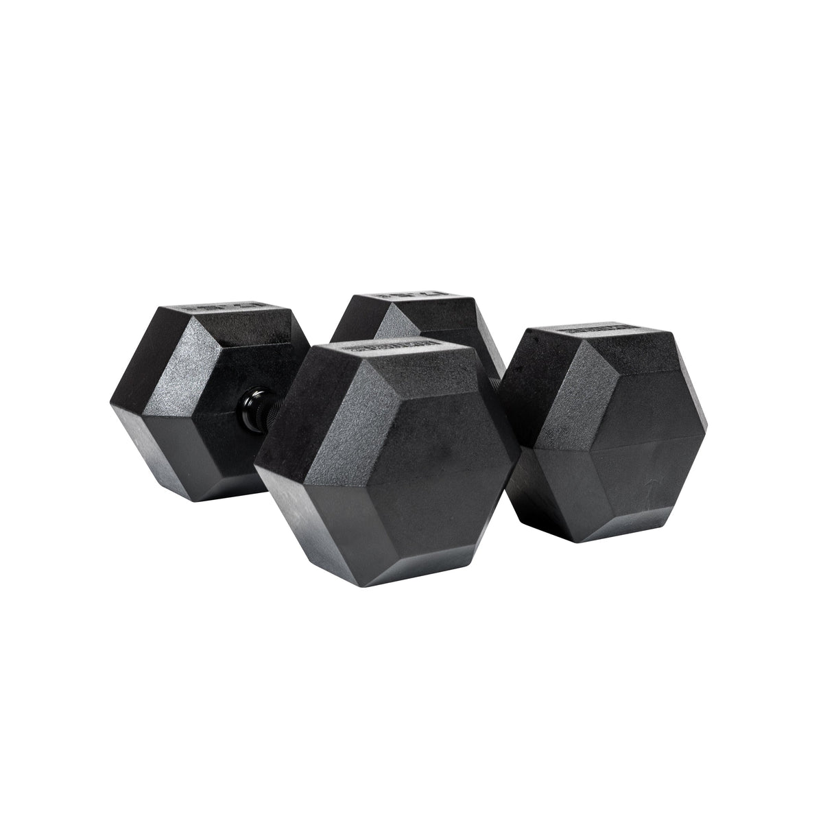 17.5kg Black Hex Dumbbell Pair