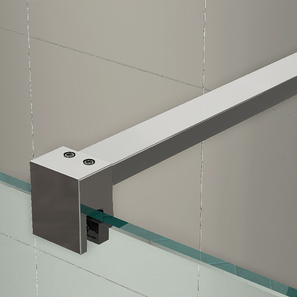Astini T18 Chrome 800x1950x8mm Wetroom Panel