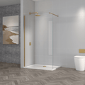 Astini T18 Brushed Brass 900x1950x8mm Wetroom Panel