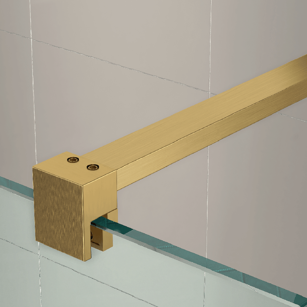 Astini T18 Brushed Brass 900x1950x8mm Wetroom Panel