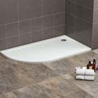 Astini White Offset Quad Low Profile Shower Tray LH 1200x800mm