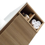 Astini Flauto 1000mm Wall Hung 2 Side Storage Vanity Unit With Counter Top