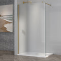 Astini TI8 Fluted Brushed Brass 1200x1950x8mm Wetroom Panel