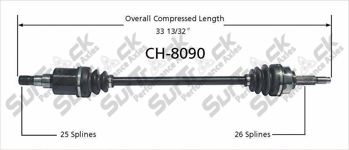 Rear Left CV Axle Shaft fits for Chrysler Pacifica Driver Side 04-08