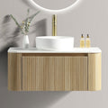 Astini Flauto 870 Curved Corner Wall Hung Vanity Unit & Sintered Stone Counter Top