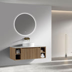 Astini Flauto 1000mm Wall Hung 2 Side Storage Vanity Unit With Counter Top
